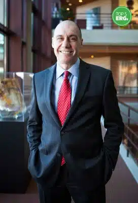 Gustavo Viano stands in the Oak Brook, Illinois headquarters of McDonald’s. He serves on the corporate advisory boards of HACR and National Council of La Raza among others.