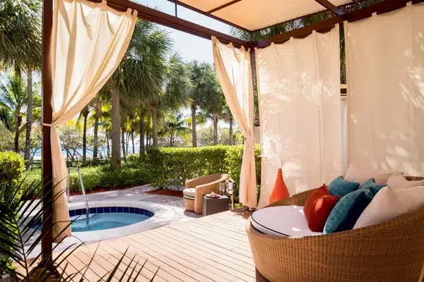 Personal cabanas, each with its own private patio and plunge pool, redefine exclusivity.