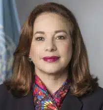 María Fernanda Espinosa, president of the seventy-third session of the United Nations General Assembly, official UN portrait, thumbnail image