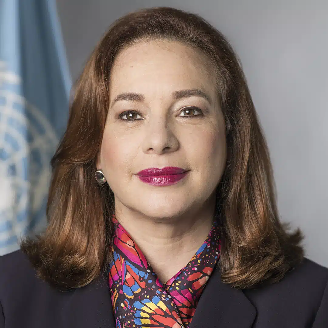 María Fernanda Espinosa, president of the seventy-third session of the United Nations General Assembly, official UN portrait, thumbnail image