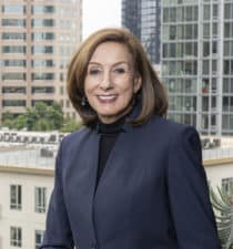 Linda Griego, Board Member, ViacomCBS and American Funds, portrait overlooking city-thumbnail