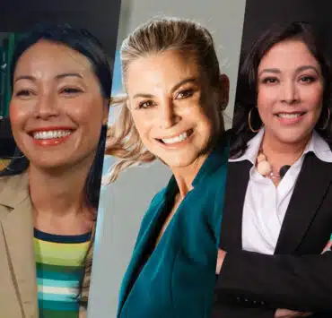 Latina tech leaders Adriana Gascoigne, Silvina Moschini, and Rocío Van Nierop are pictured in a collage